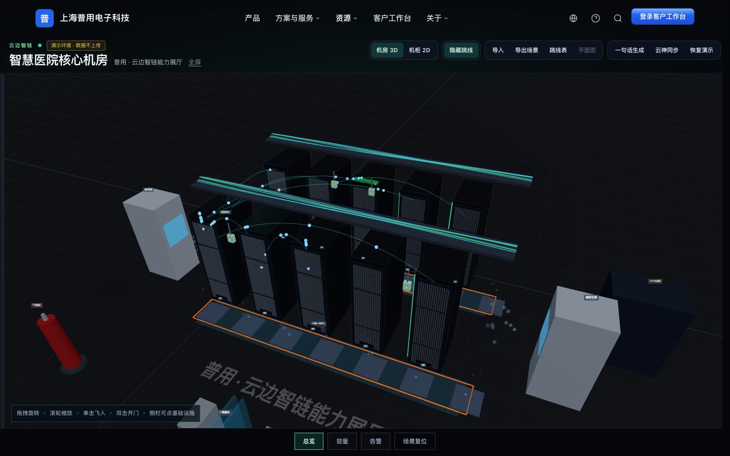 云边智链 3D 机房